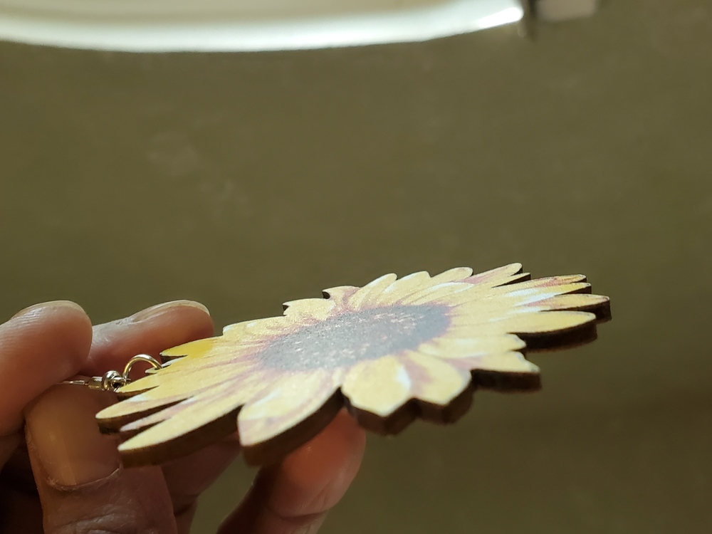 💙🌻  Sunflower earrings - Picture 3 of 7